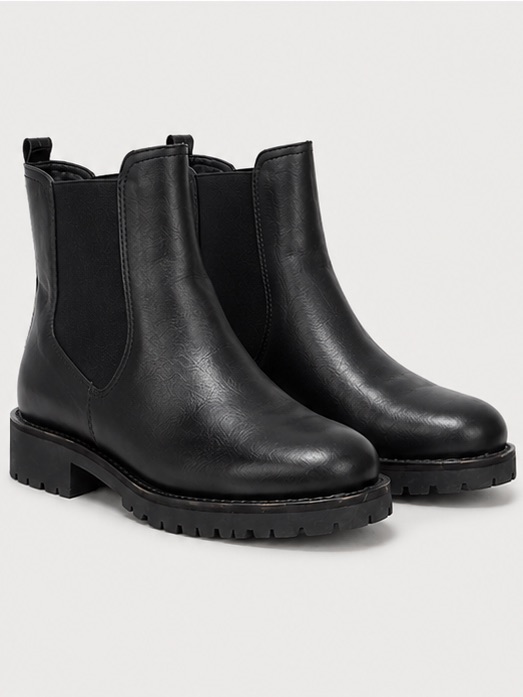 Sam Edelman Jaclyn Black Chelsea Lug Sole Ankle Boots - Women's 9.5